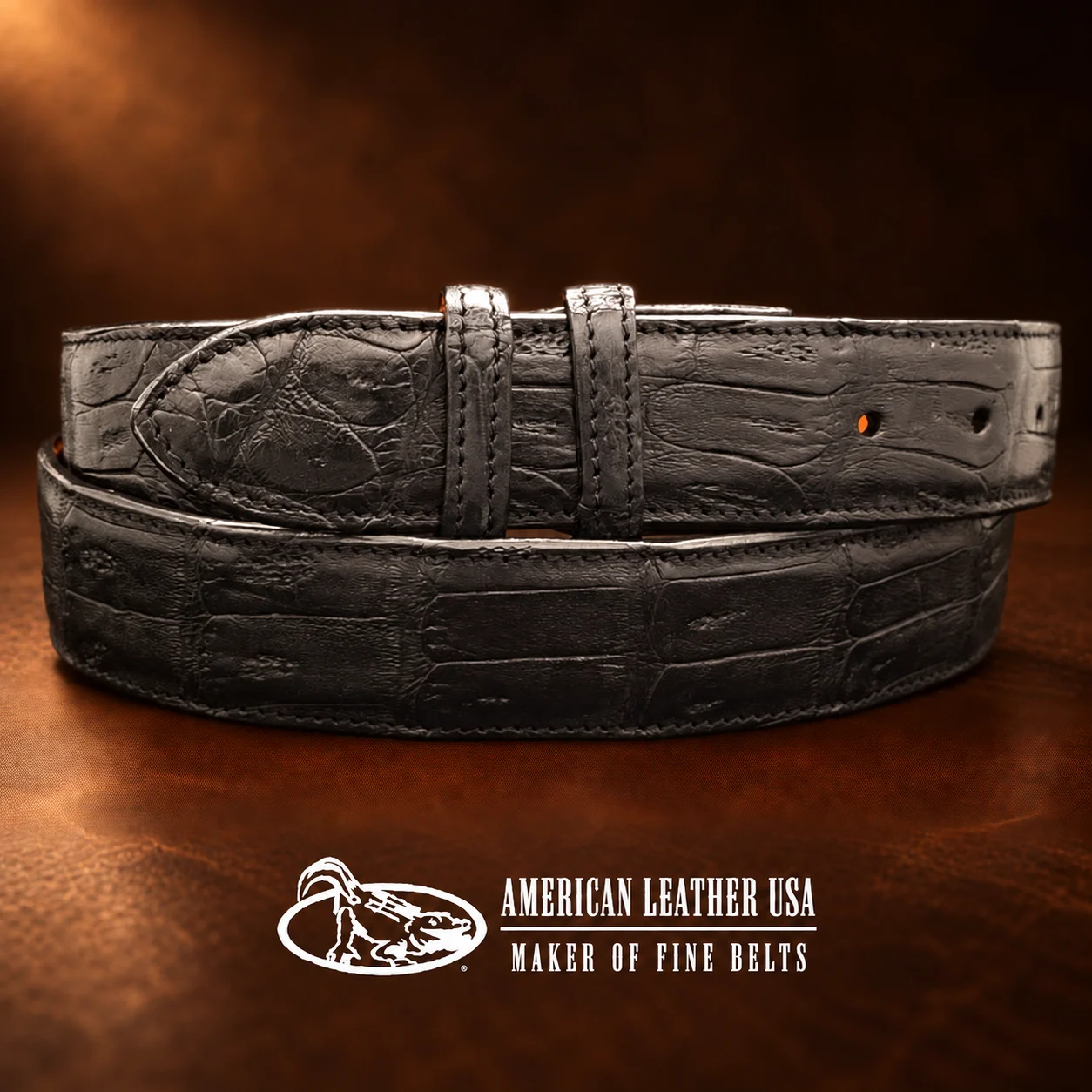 Exotic Crocodile Hide Belt