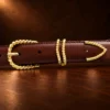 Alexander Kalifano ‘Twisted Rope’ 4pc. 14K Gold Plated Ranger Buckle Set — detail view 3