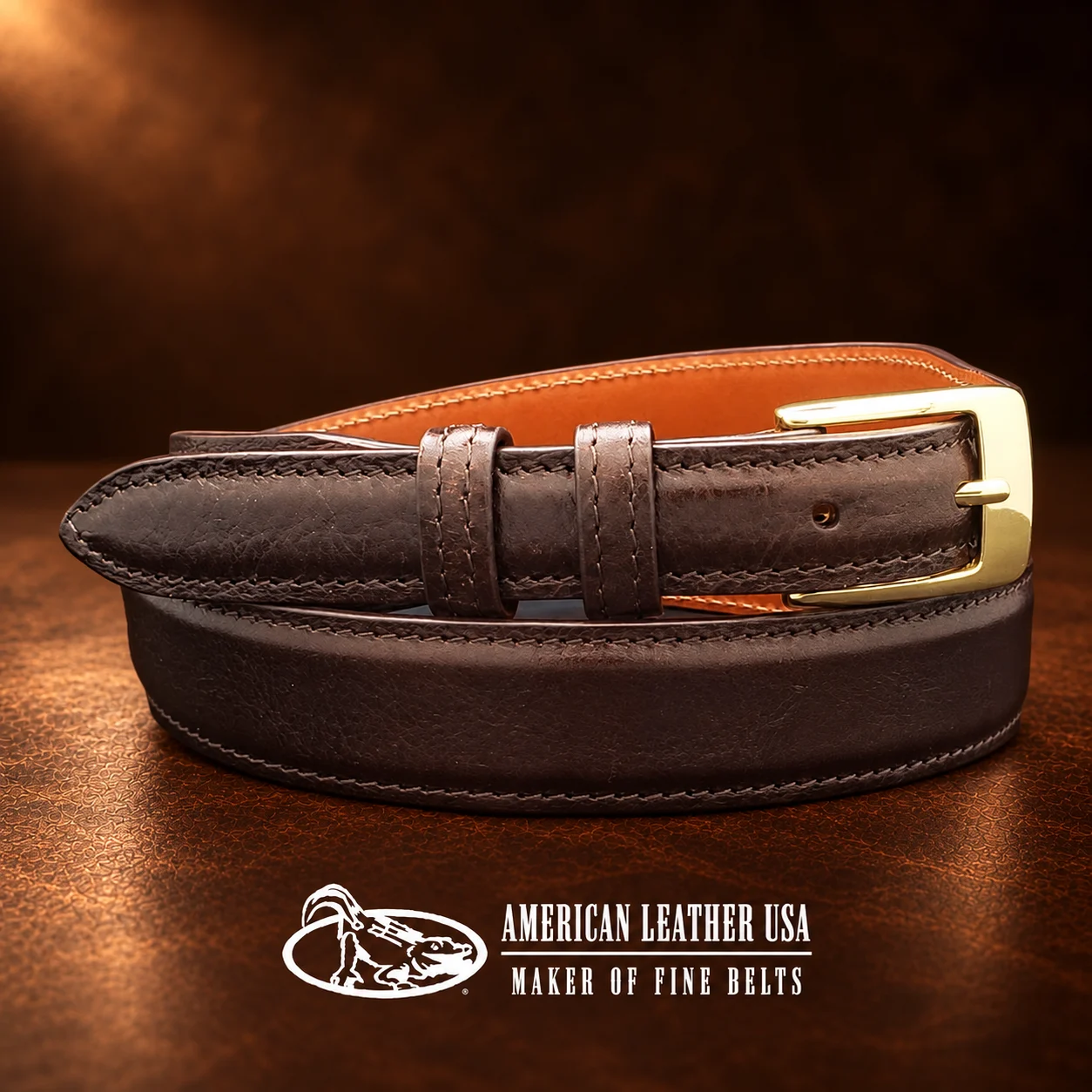 Alexander Kalifano 'The Basic Buckle' Gold Brass Belt Buckle