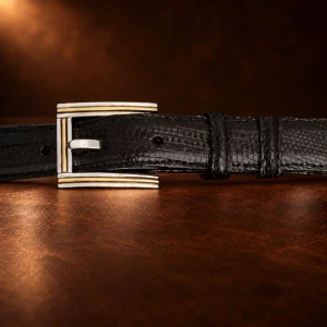 Alexander Kalifano ‘The Milan’ Sterling Silver & 14 kt Gold Belt Buckle — detail view 4