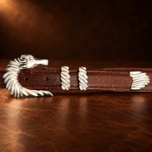 Alexander Kalifano ‘Sea Horse’ 4pc. Sterling Silver Ranger Buckle Set — detail view 2